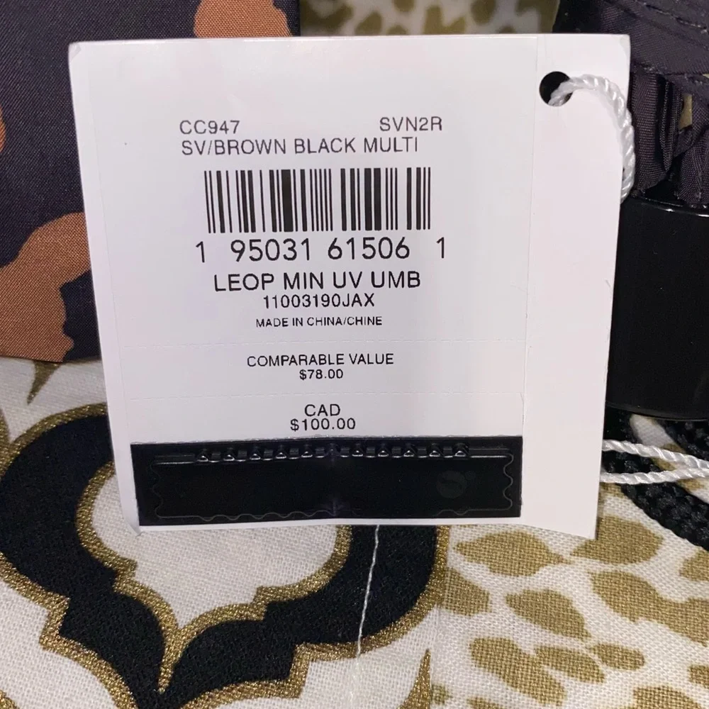 COACH UV PROTECTION UMBRELLA N LEOPARD PRINT